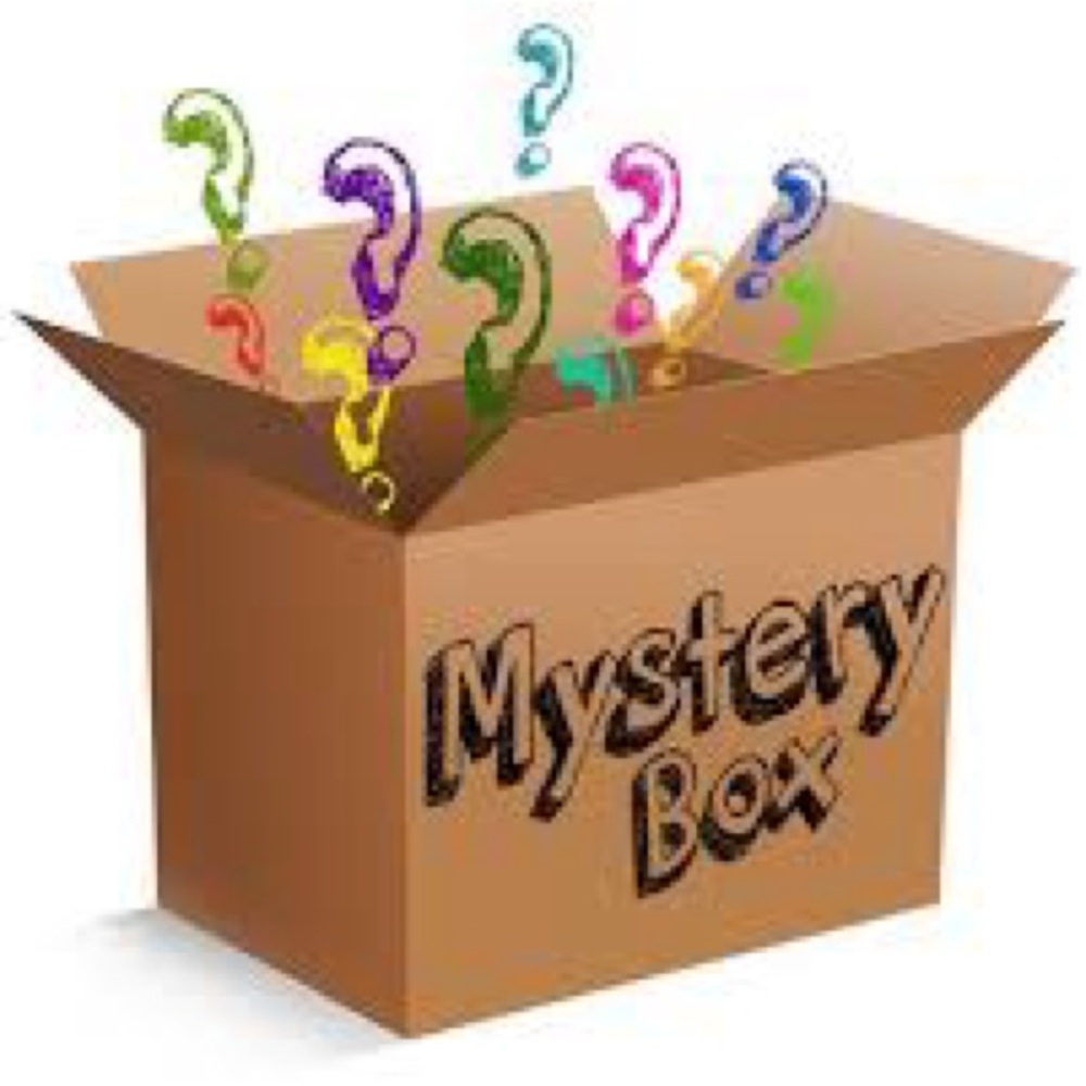 Mystery Box with Colorful Question Marks